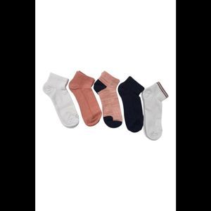Copper Life 5-pack Bamboo Compression Ankle Socks Conch Shell